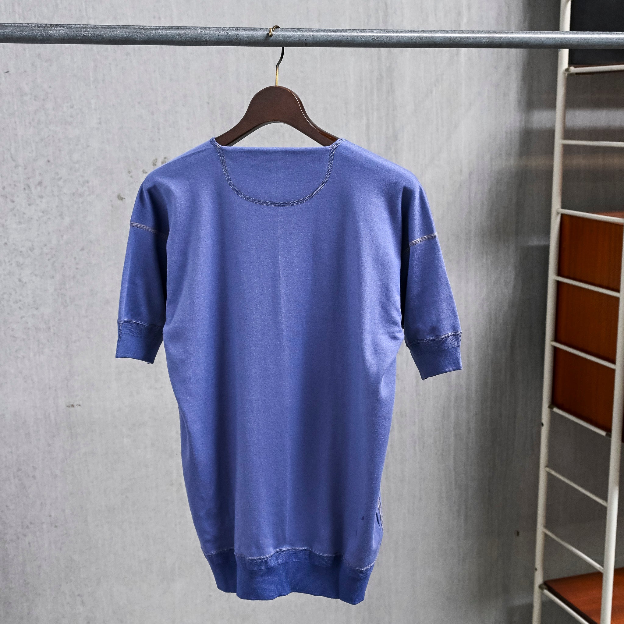 Olde Homesteader Interlock Crew Neck Short Sleeve French Blue