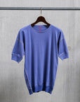Olde Homesteader Interlock Crew Neck Short Sleeve French Blue
