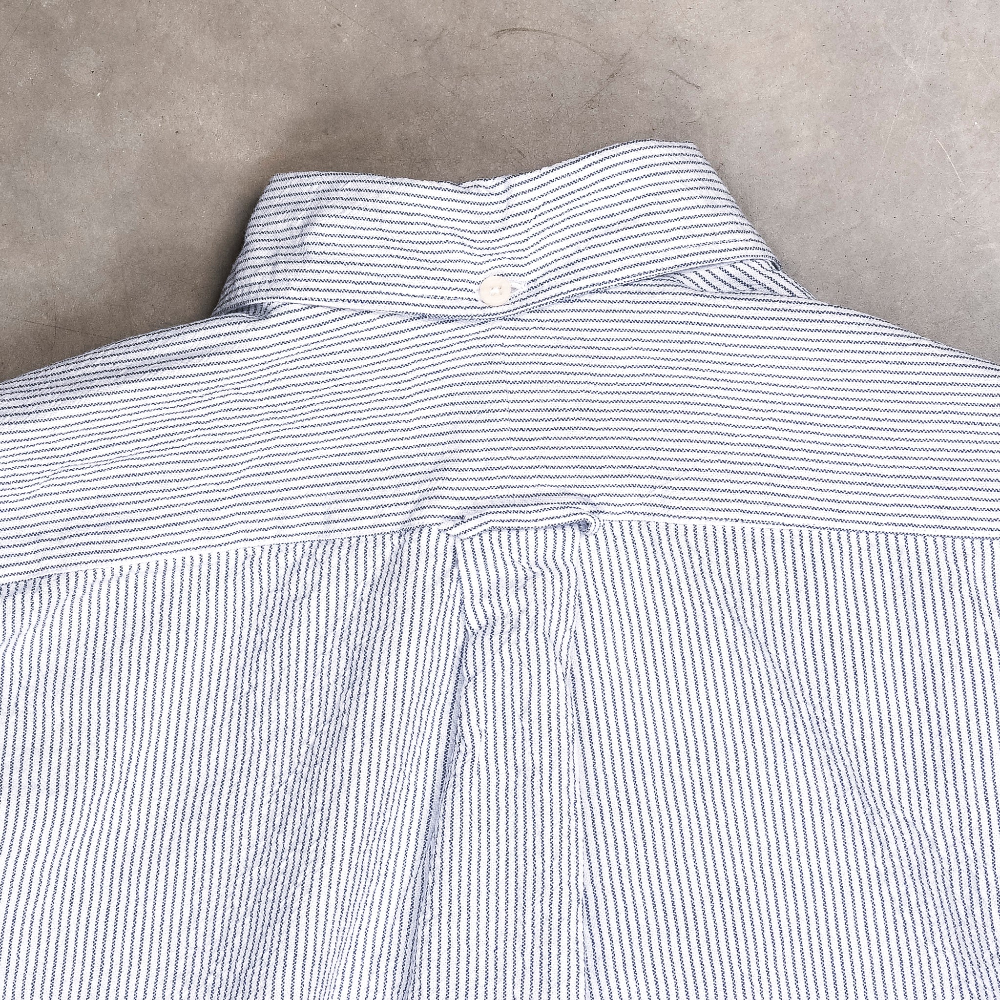 Gitman Vintage x Frans Boone 40/1 Irregular Yarn Oxford Fine Stripe