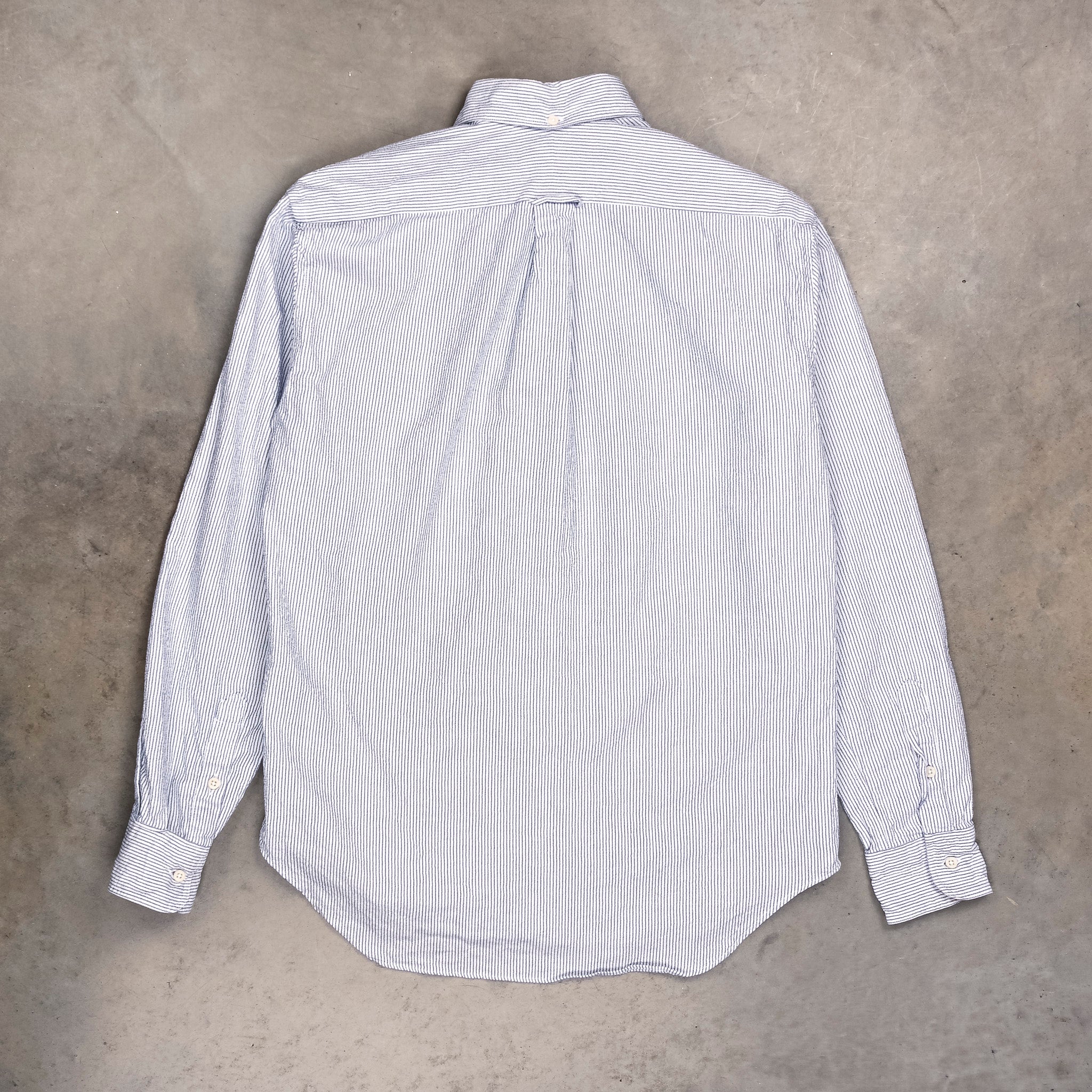 Gitman Vintage x Frans Boone 40/1 Irregular Yarn Oxford Fine Stripe