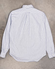 Gitman Vintage x Frans Boone 40/1 Irregular Yarn Oxford Fine Stripe