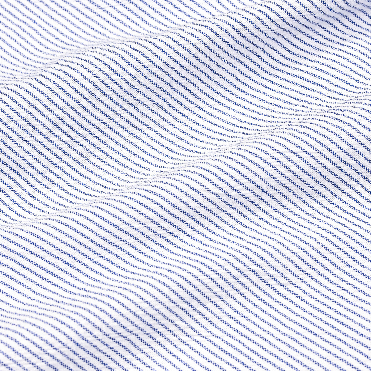 Gitman Vintage x Frans Boone 40/1 Irregular Yarn Oxford Fine Stripe ...