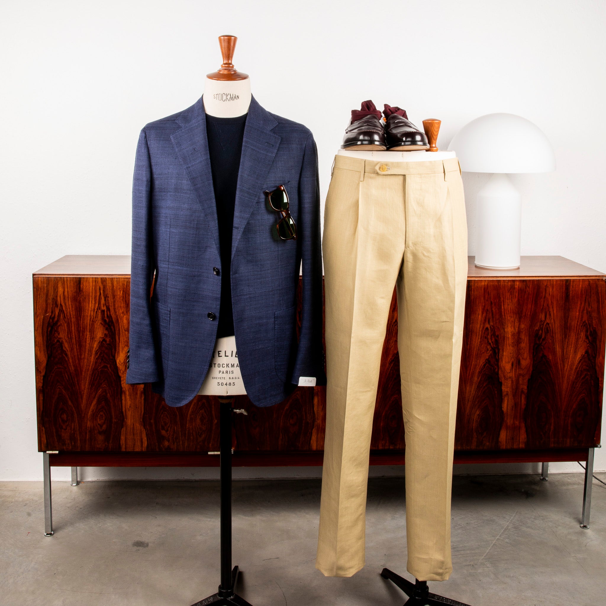 De Petrillo ジャケット　44 De Petrillo Posillipo Jacket Pure Silk Blue – Frans Boone Store