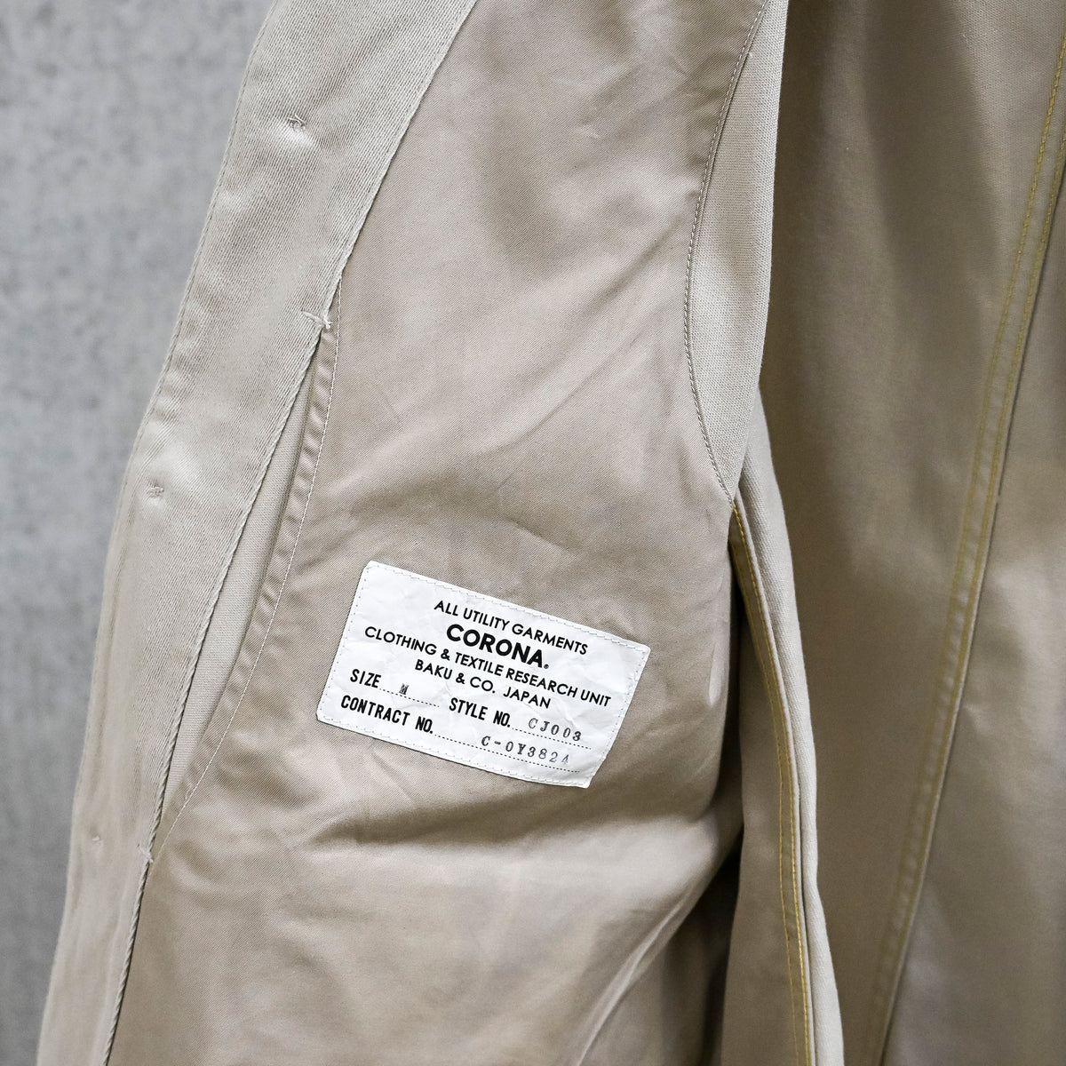 The Corona Utility CJ003 Sherry Jacket Airborne Twill Sand