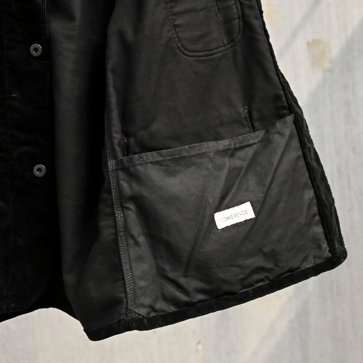 Cohérence Jackson Jacket 10-Wale Corduroy Black