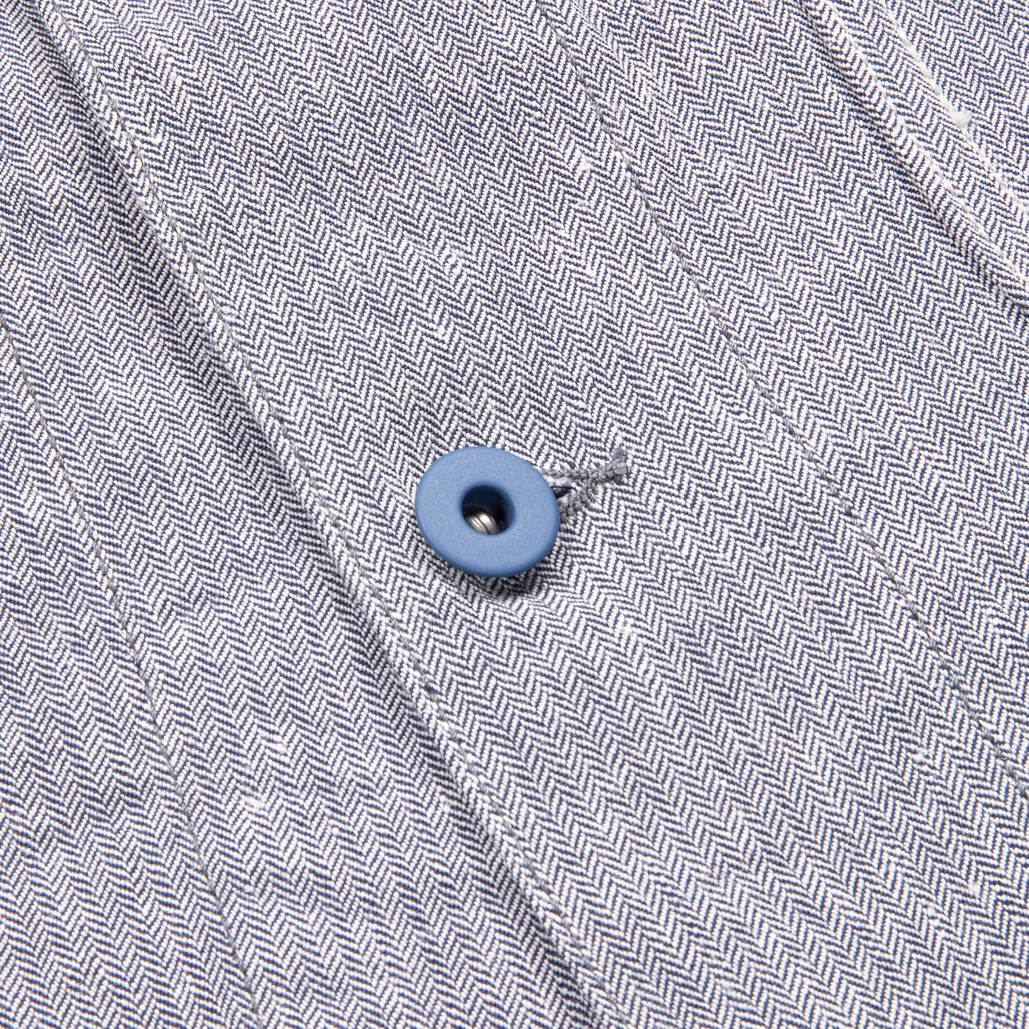 Cohérence Jackson Jacket Linen Cotton Chevron Blue – Frans Boone Store