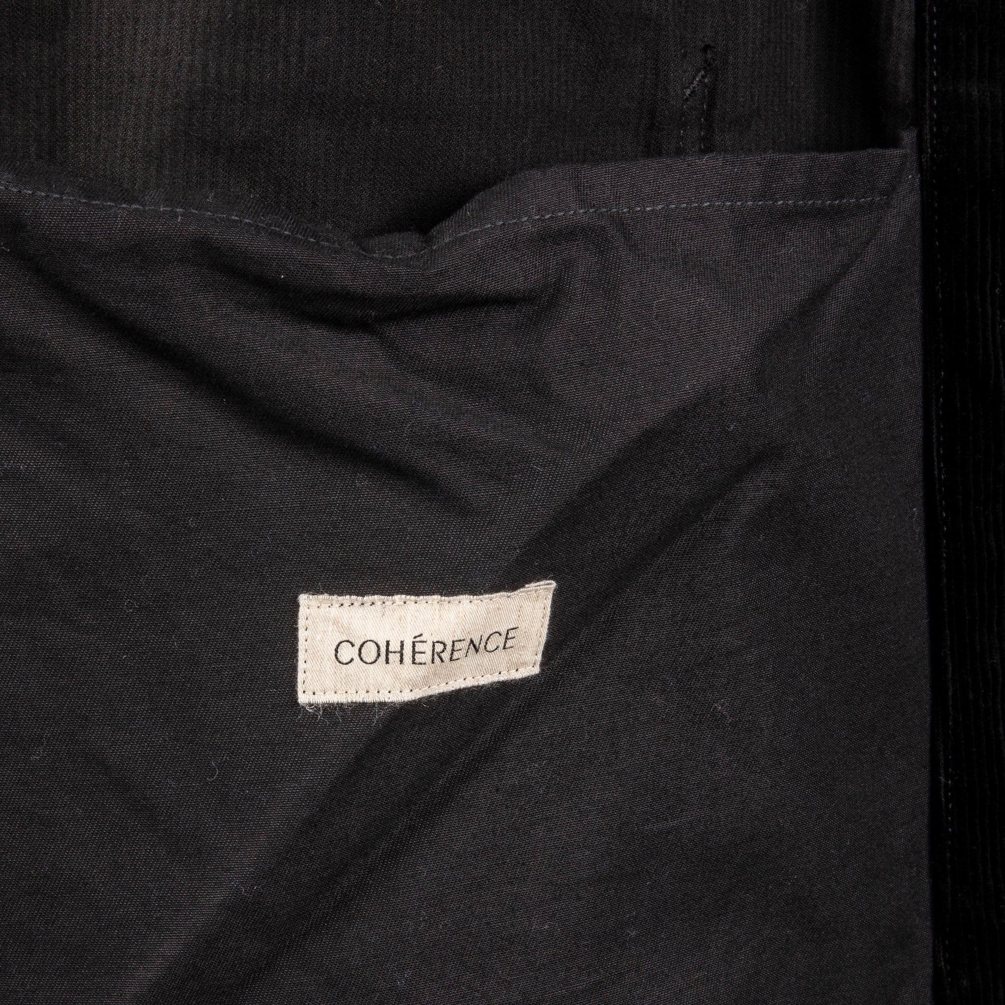 Cohérence Jackson 10-Wale Corduroy Jacket Black