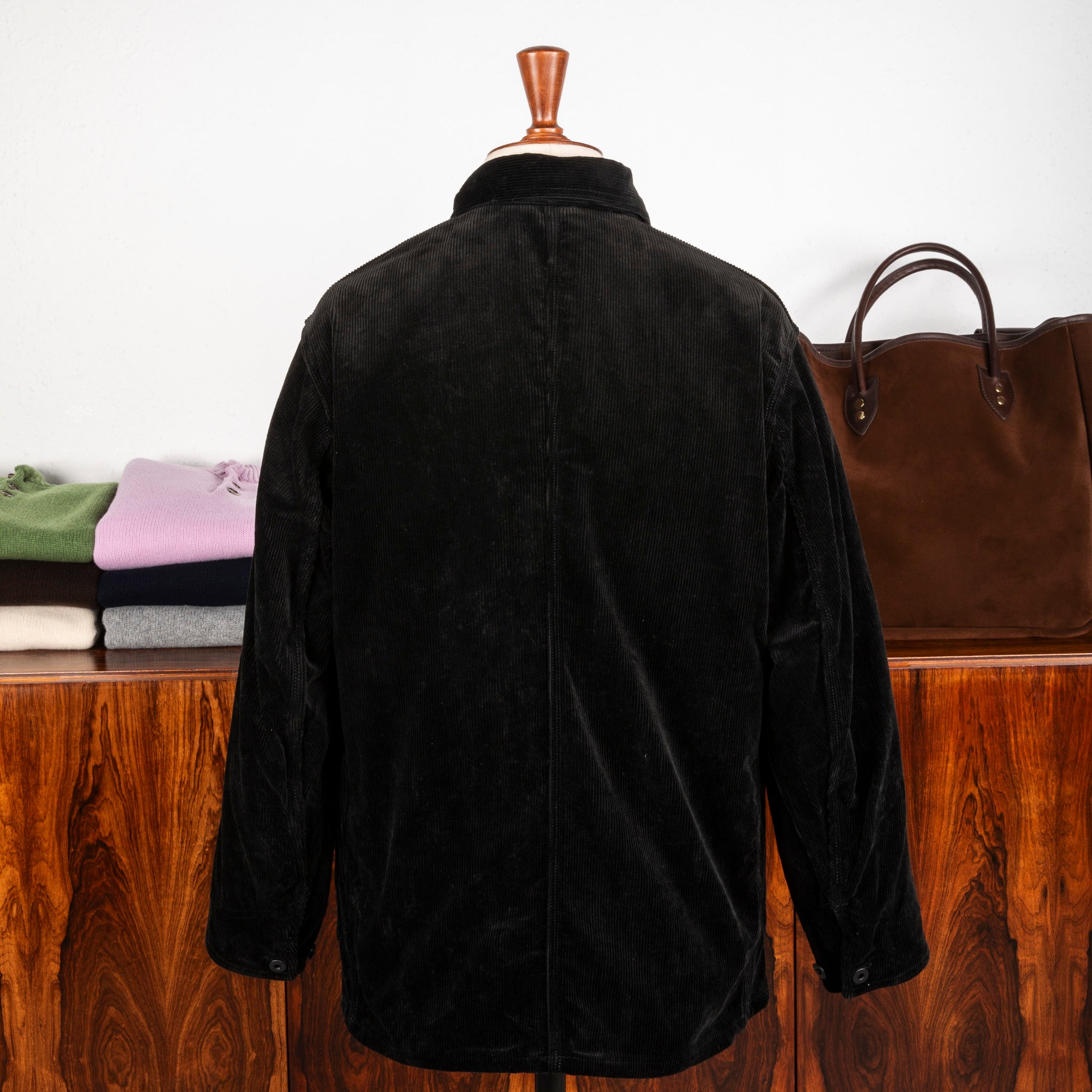 Cohérence Jackson 10-Wale Corduroy Jacket Black