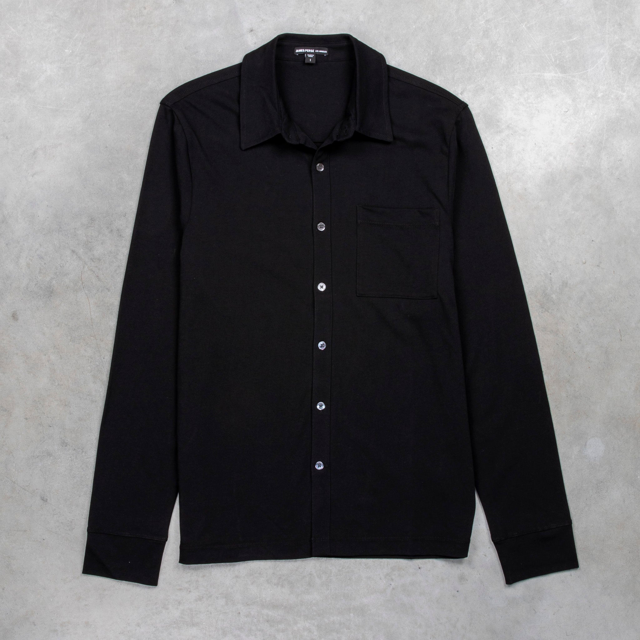 James Perse Clean Finish Jersey Shirt Black – Frans Boone Store