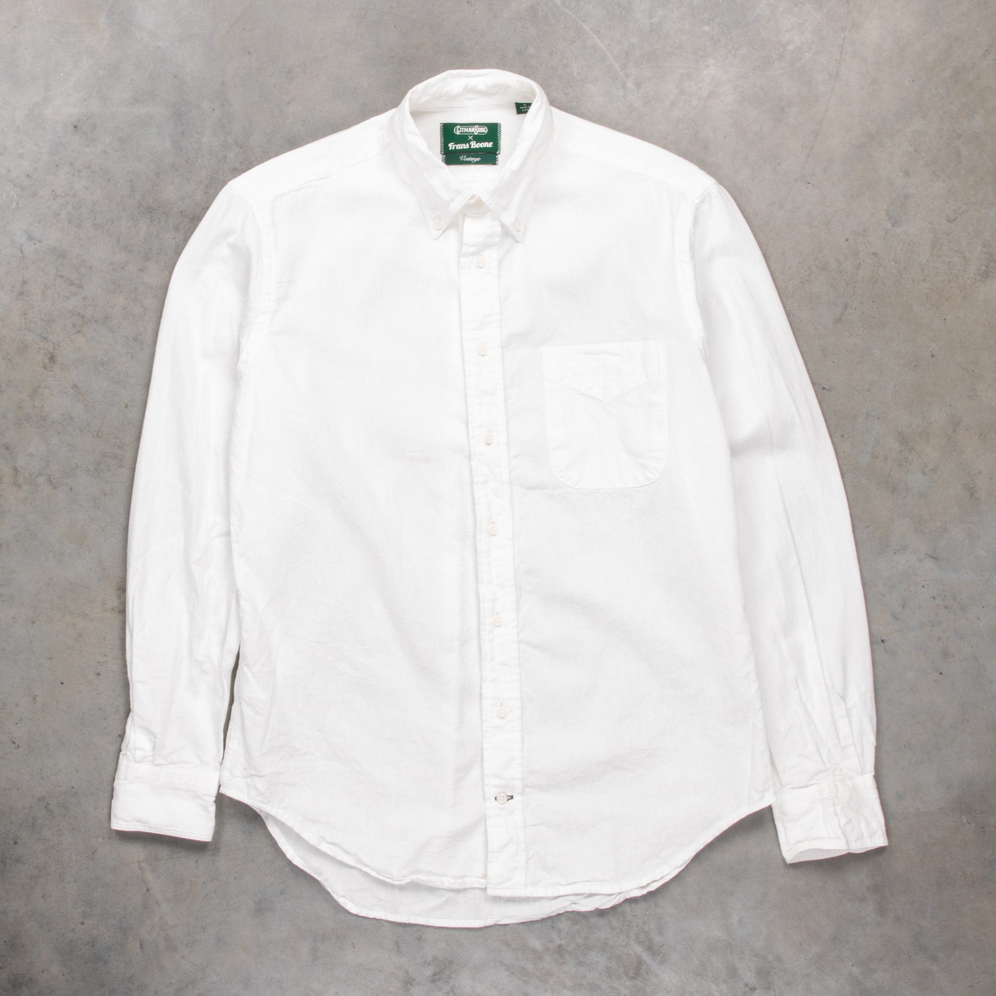 Gitman Vintage x Frans Boone Japanese Chambray White