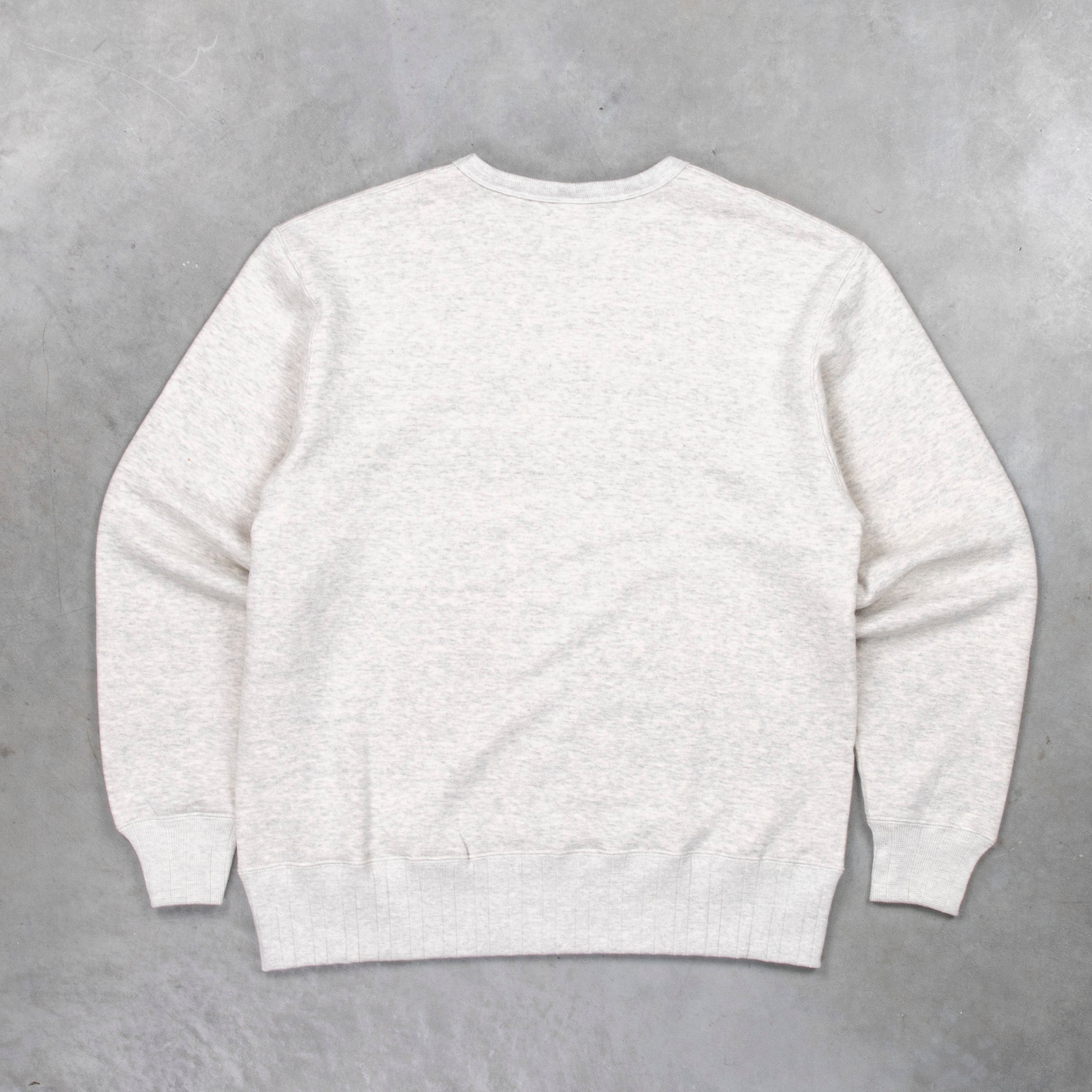 Velva Sheen Loopwheeler Crew Neck Sweat Heather Grey – Frans