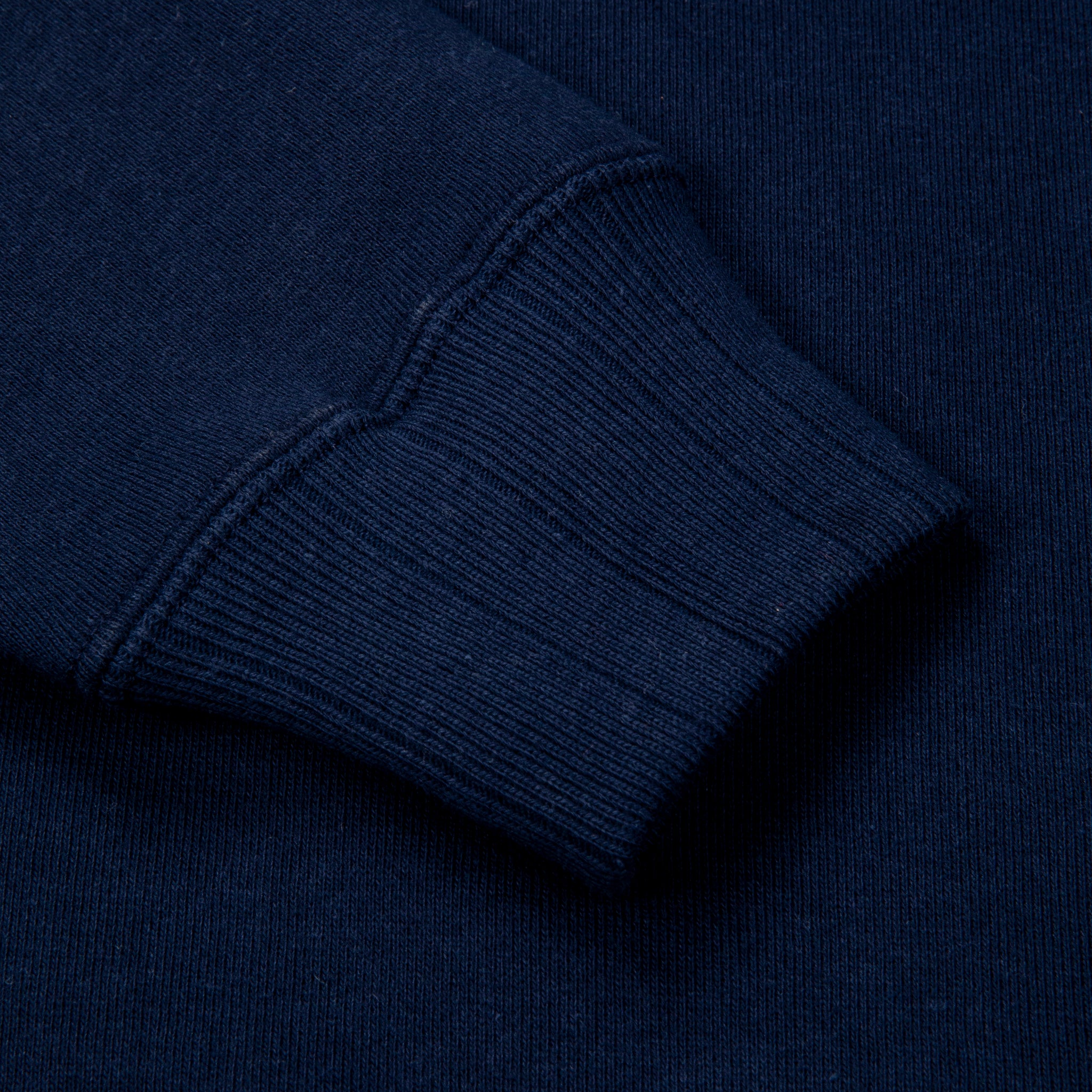 Velva Sheen Loopwheeler Crew Neck Sweat Navy