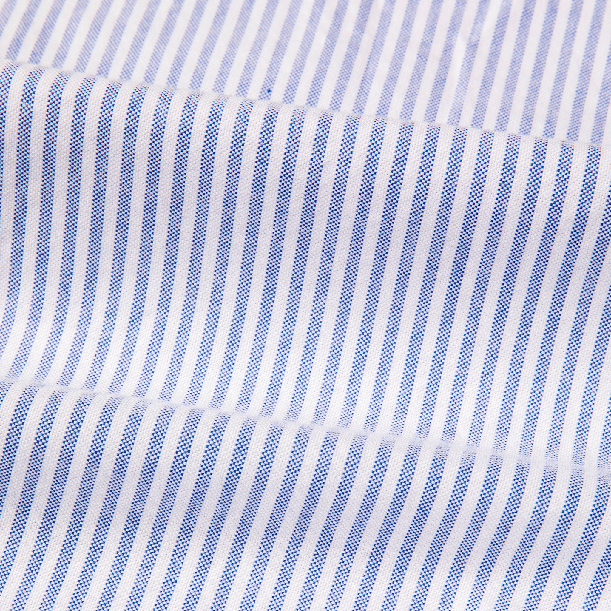 Gitman Vintage x Frans Boone Japanese Striped Oxford Mid Blue