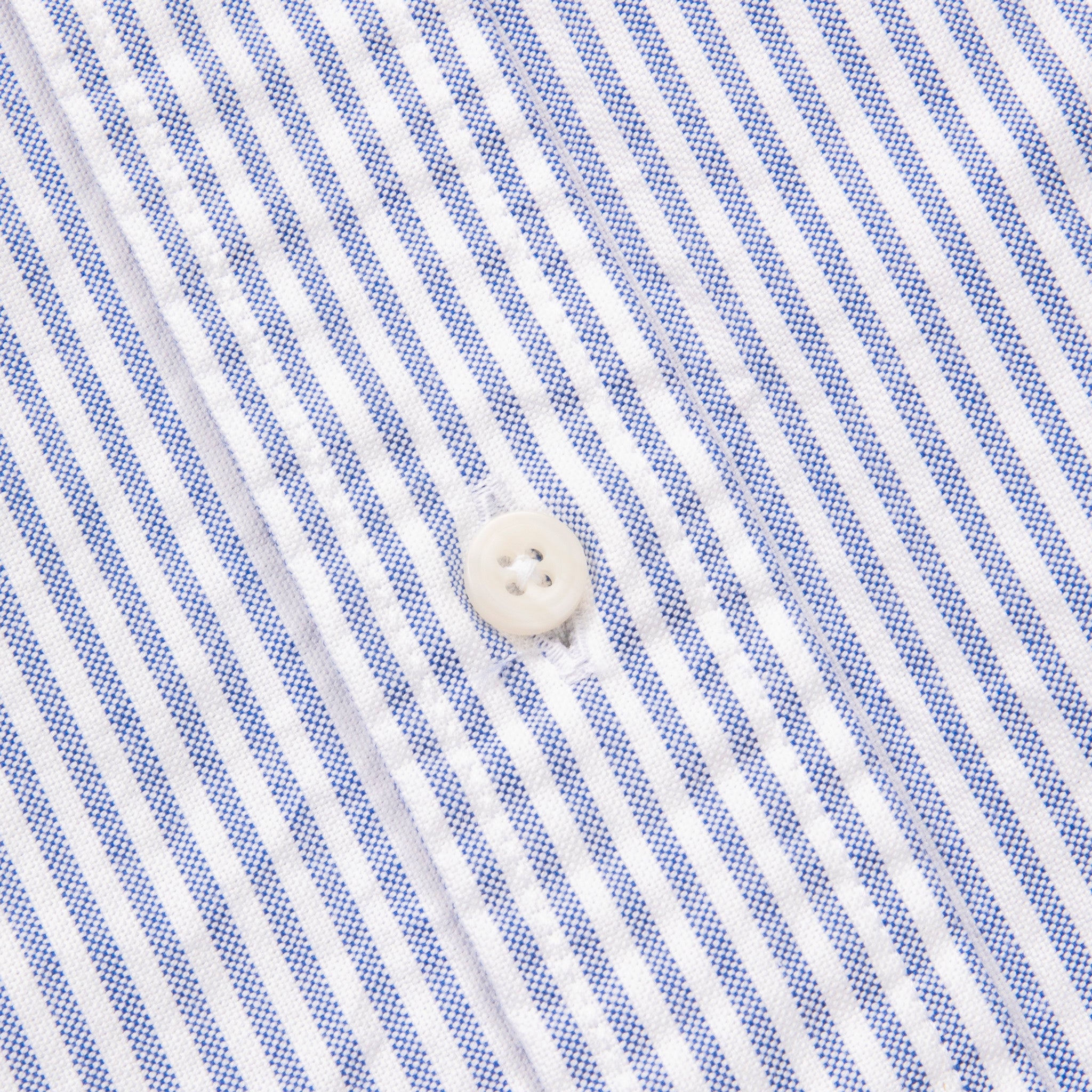 Gitman Vintage x Frans Boone Japanese Striped Oxford Mid Blue