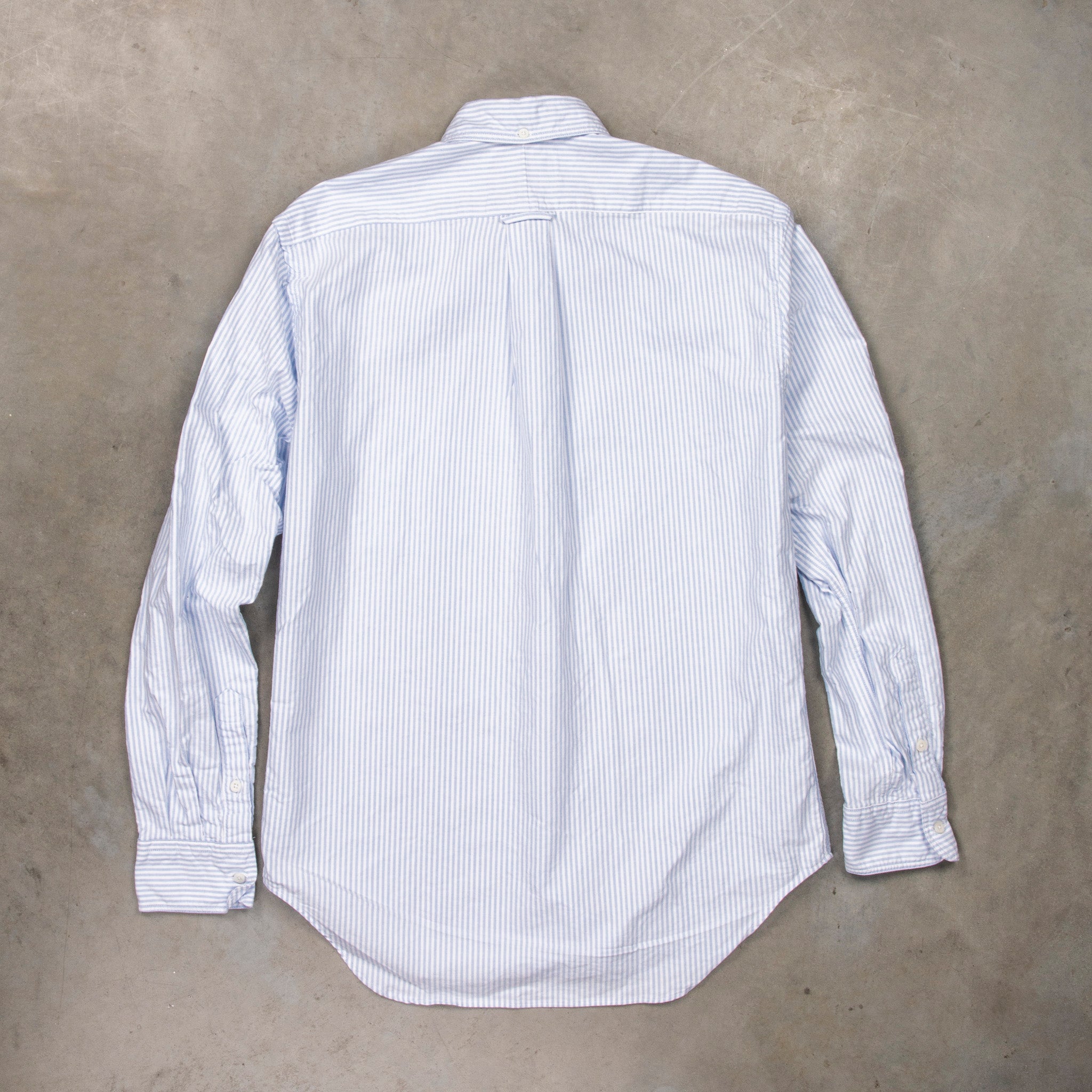 Gitman Vintage x Frans Boone Japanese Striped Oxford Light Blue
