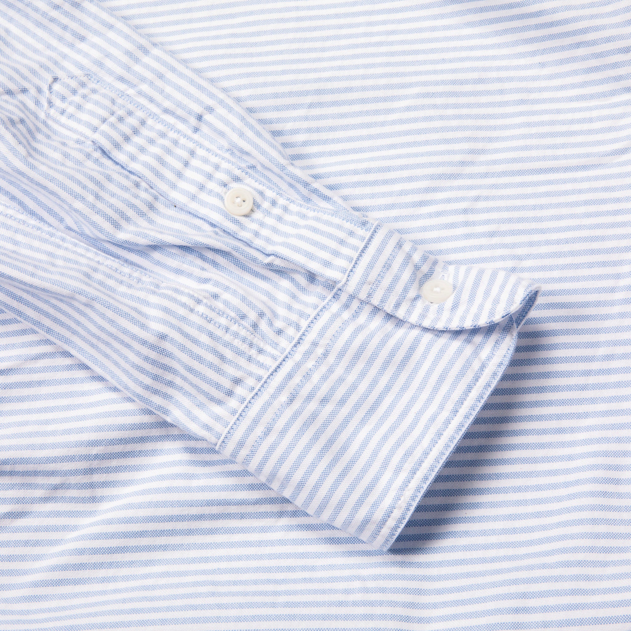 Gitman Vintage x Frans Boone Japanese Striped Oxford Light Blue