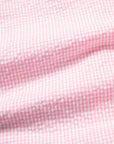 Gitman Vintage x Frans Boone Japanese woven vichy seersucker medium pink