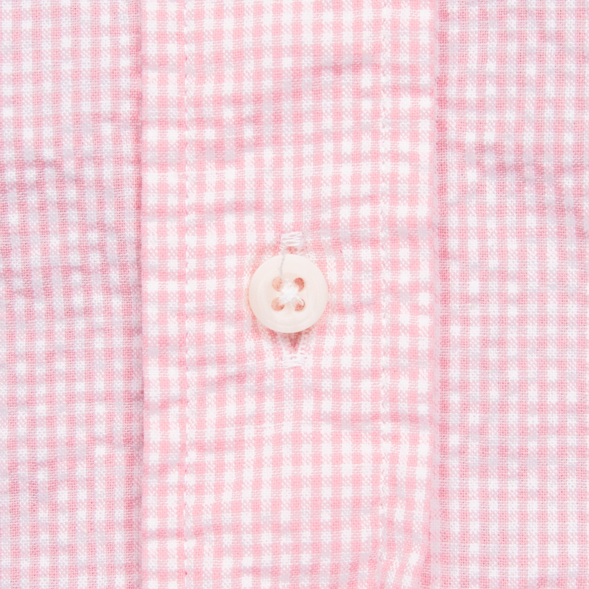 Gitman Vintage x Frans Boone Japanese woven vichy seersucker medium pink