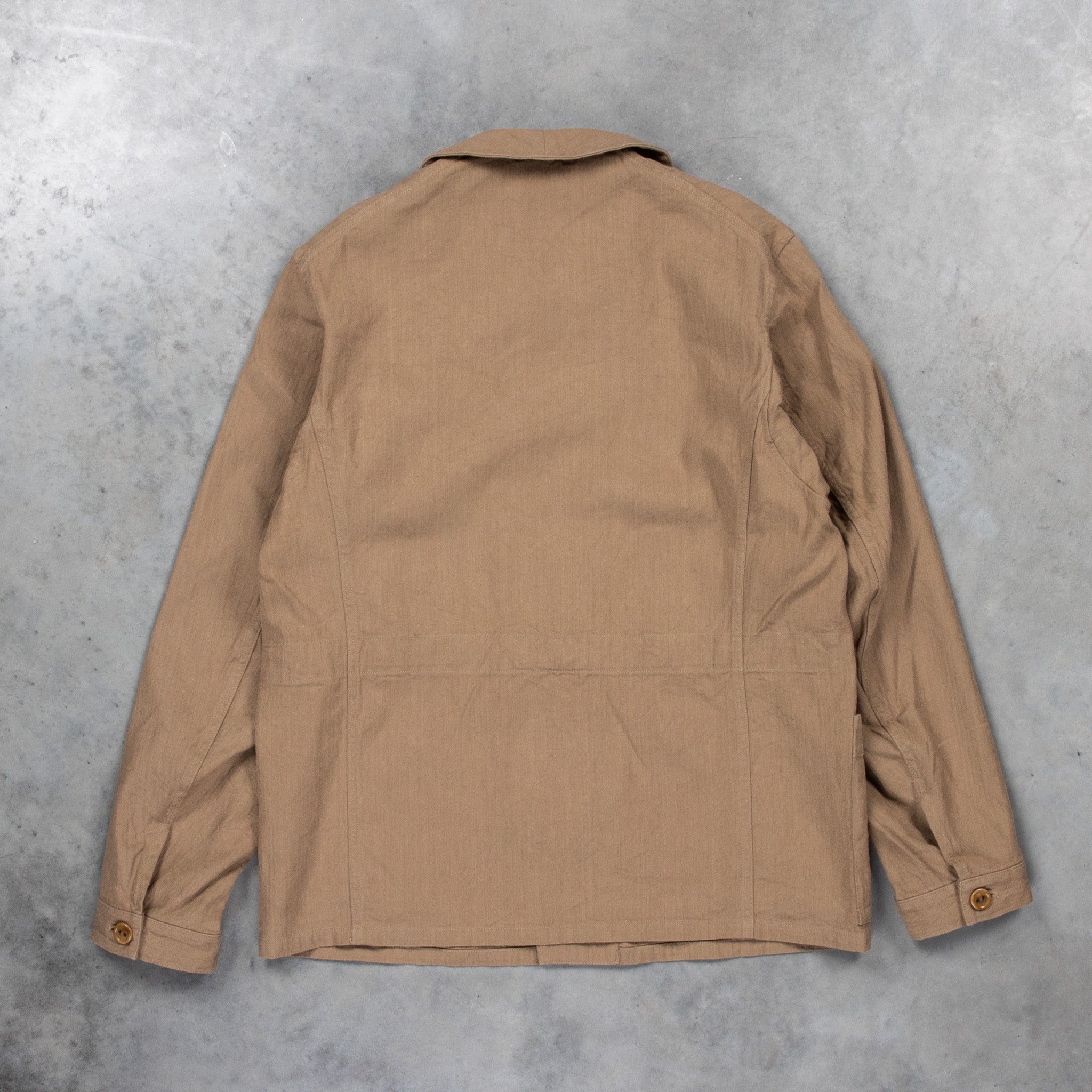 Cohérence Kees Jacket Linen Cotton Chevron Brown – Frans Boone Store