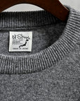 Orslow Simple Crew Neck Sweater Crafted In Japan Heather Gray