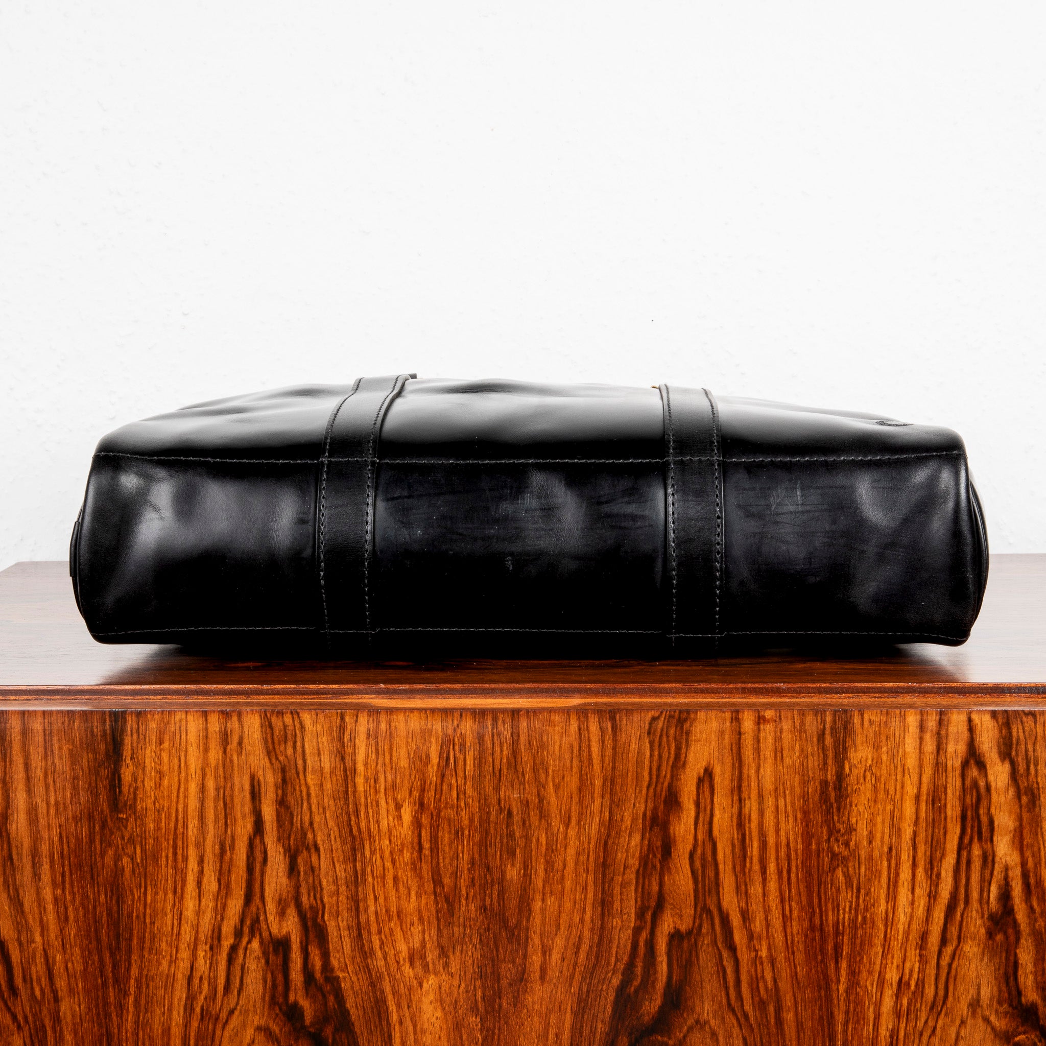 Croots Bridle Leather Black Laptop Bag