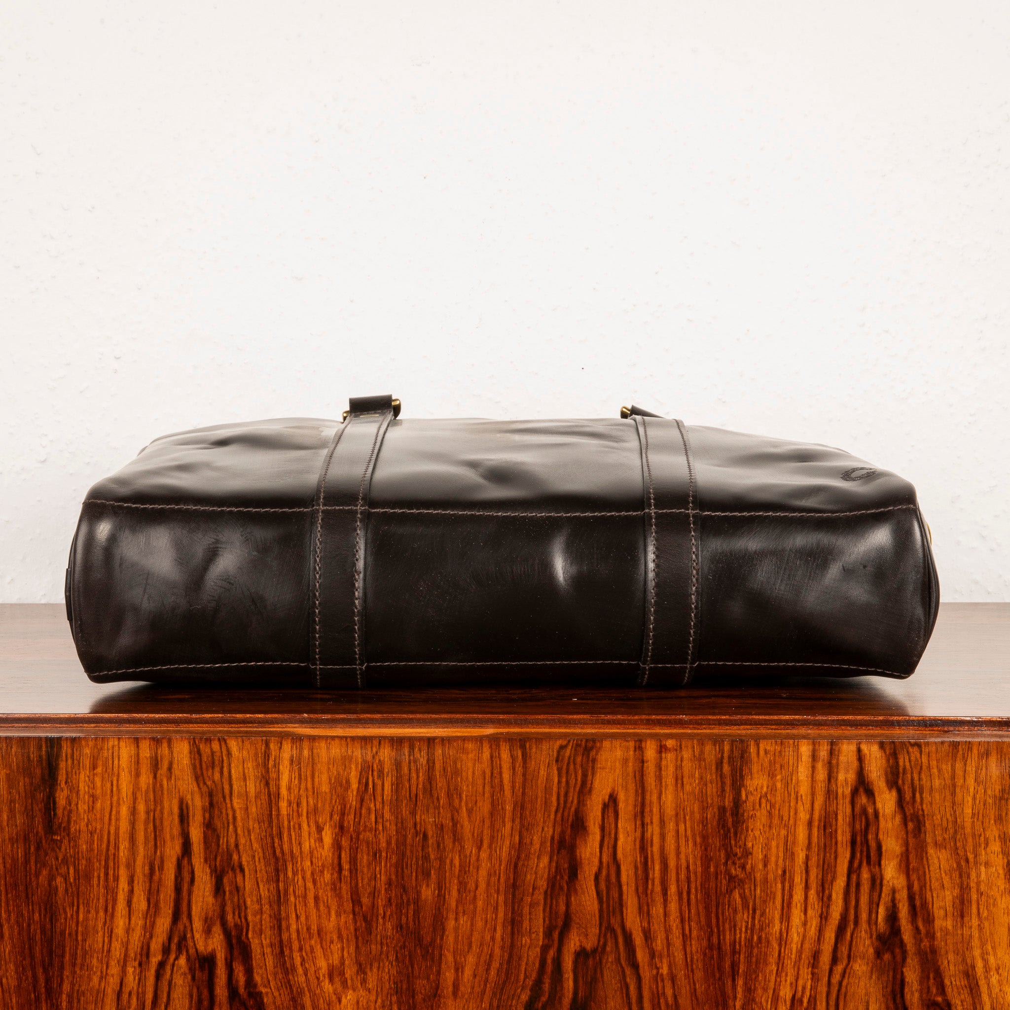 Croots Bridle Leather Dark Havana Laptop Bag