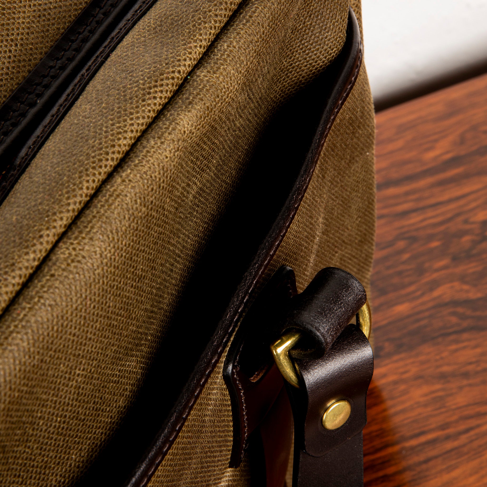 Croots Vintage Canvas Laptop bag Olive