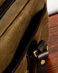 Croots Vintage Canvas Laptop bag Olive