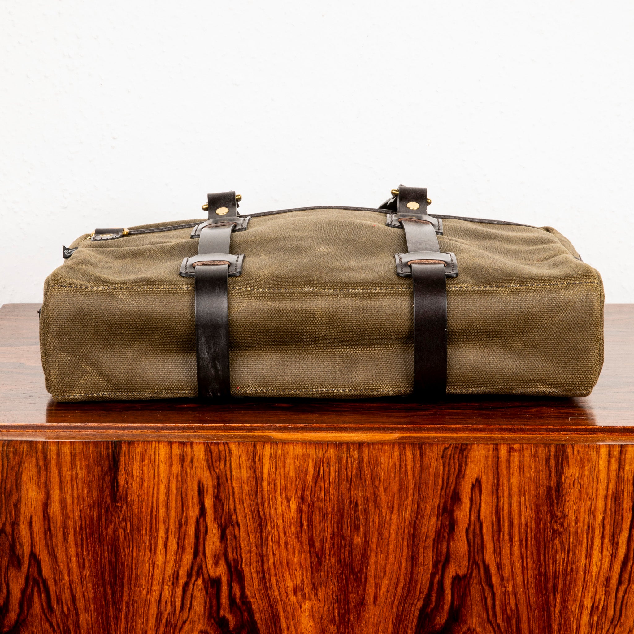 Croots Vintage Canvas Laptop bag Olive