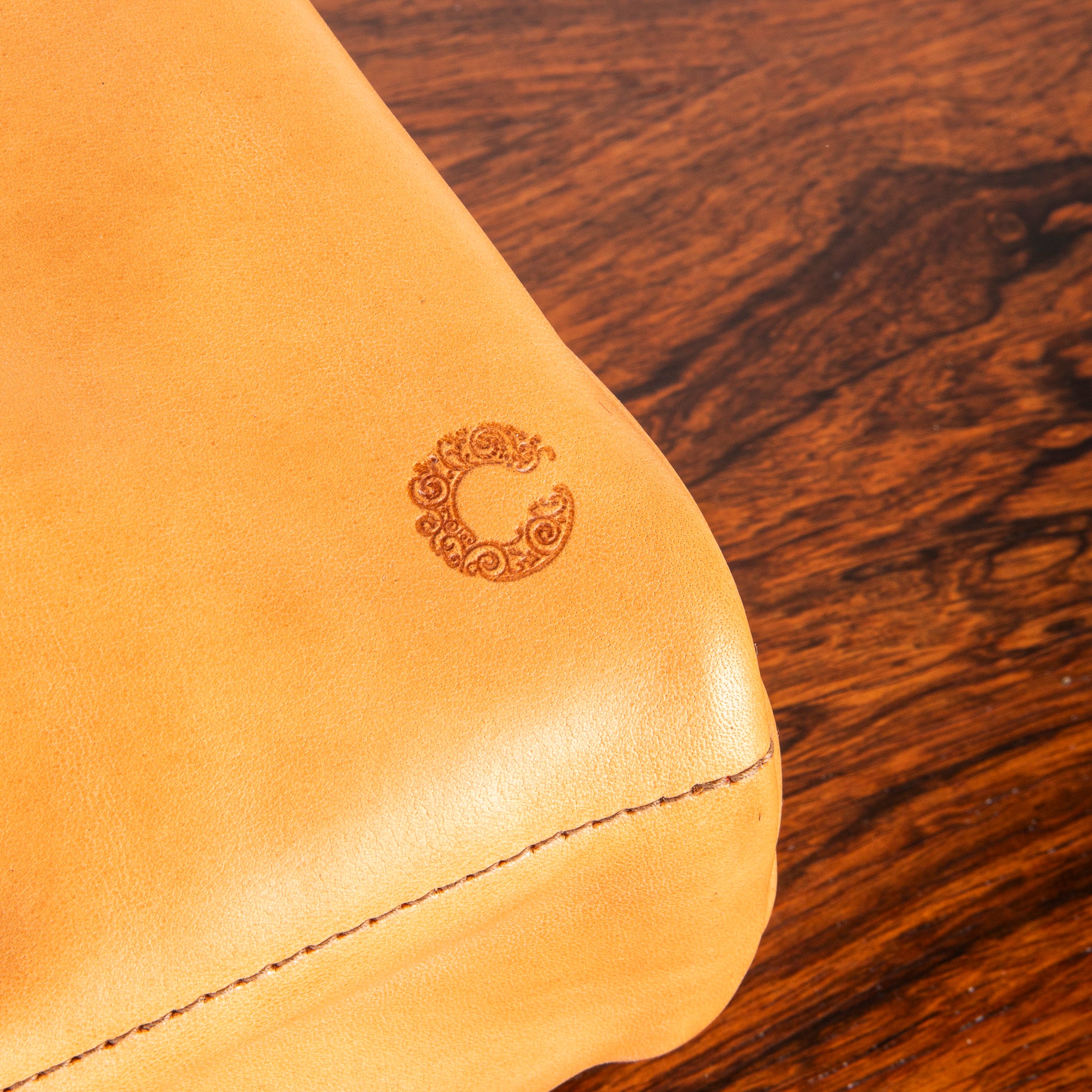 Croots Vegetable Tanned Leather Laptop Bag Natural