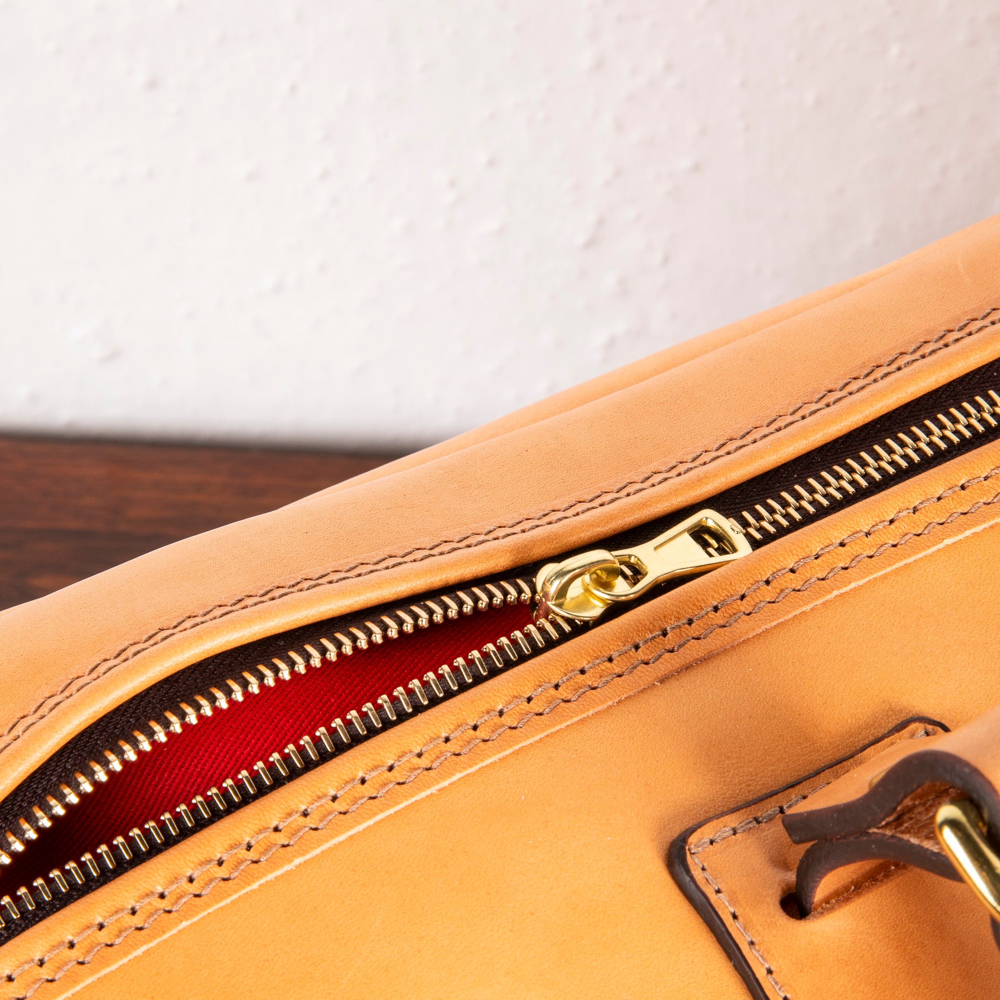 Croots Vegetable Tanned Leather Laptop Bag Natural