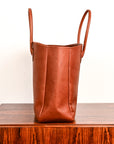 The Real McCoy's Leather Tote Shoulder-Bag Brown