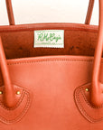 The Real McCoy's Leather Tote Shoulder-Bag Brown