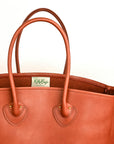 The Real McCoy's Leather Tote Shoulder-Bag Brown
