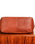 The Real McCoy's Leather Tote Handbag Brown
