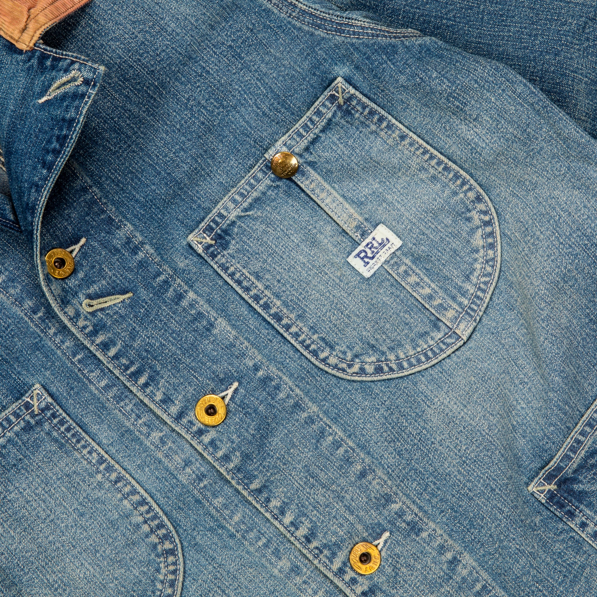 RRL Stockton Jacket 11 Oz Denim Wrightsvile Wash – Frans Boone Store