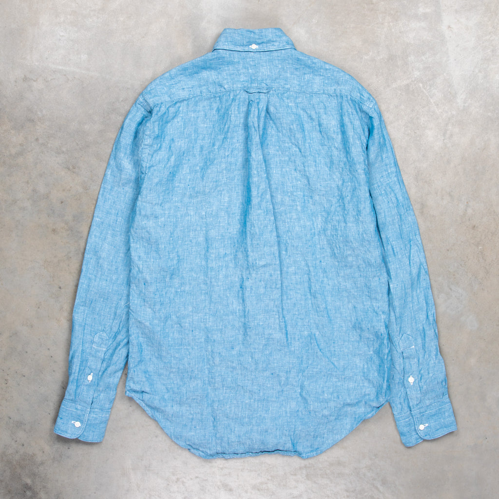 Linen Chambray Shirt 414 Gentle Blue