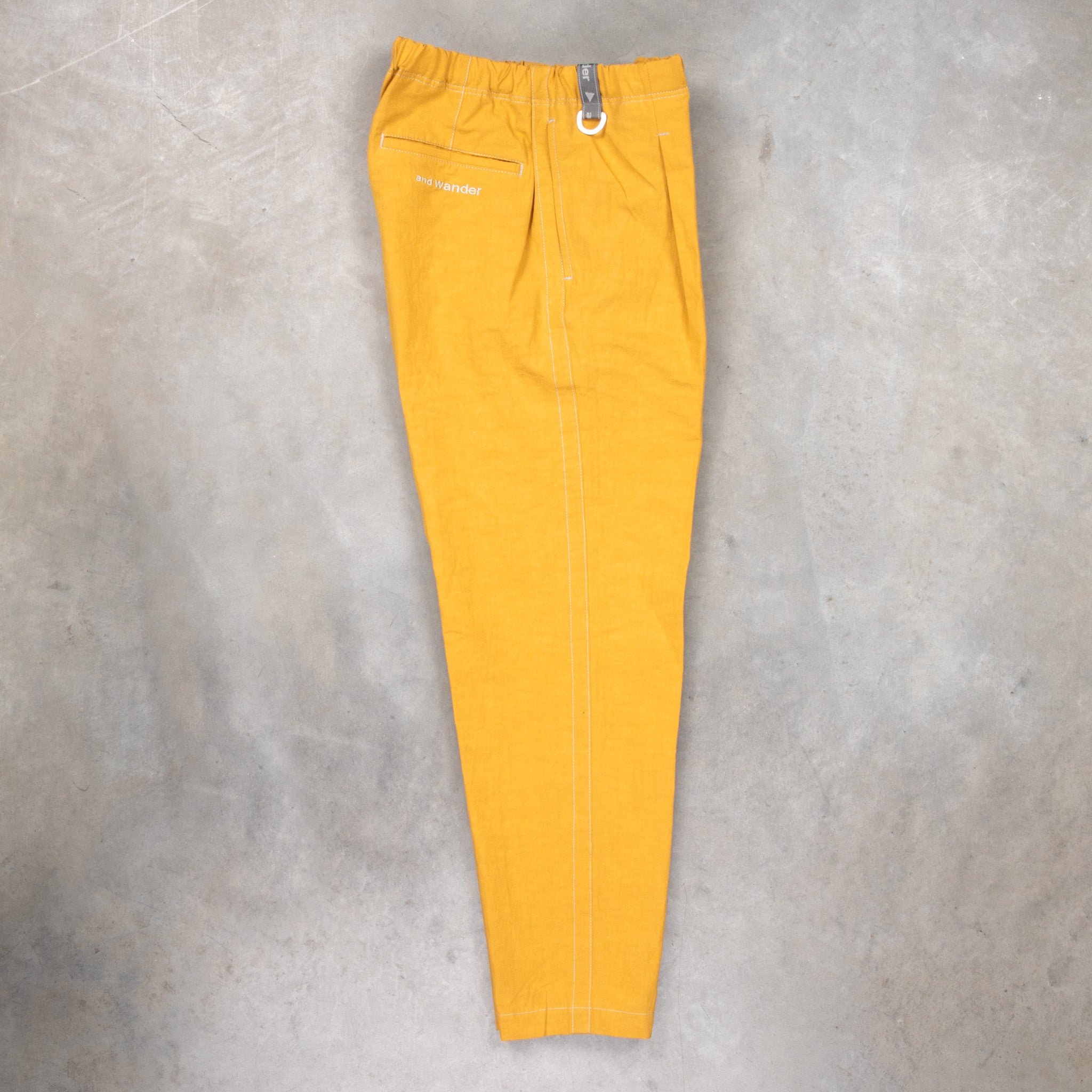 And Wander Linen Drawstring Pants Yellow