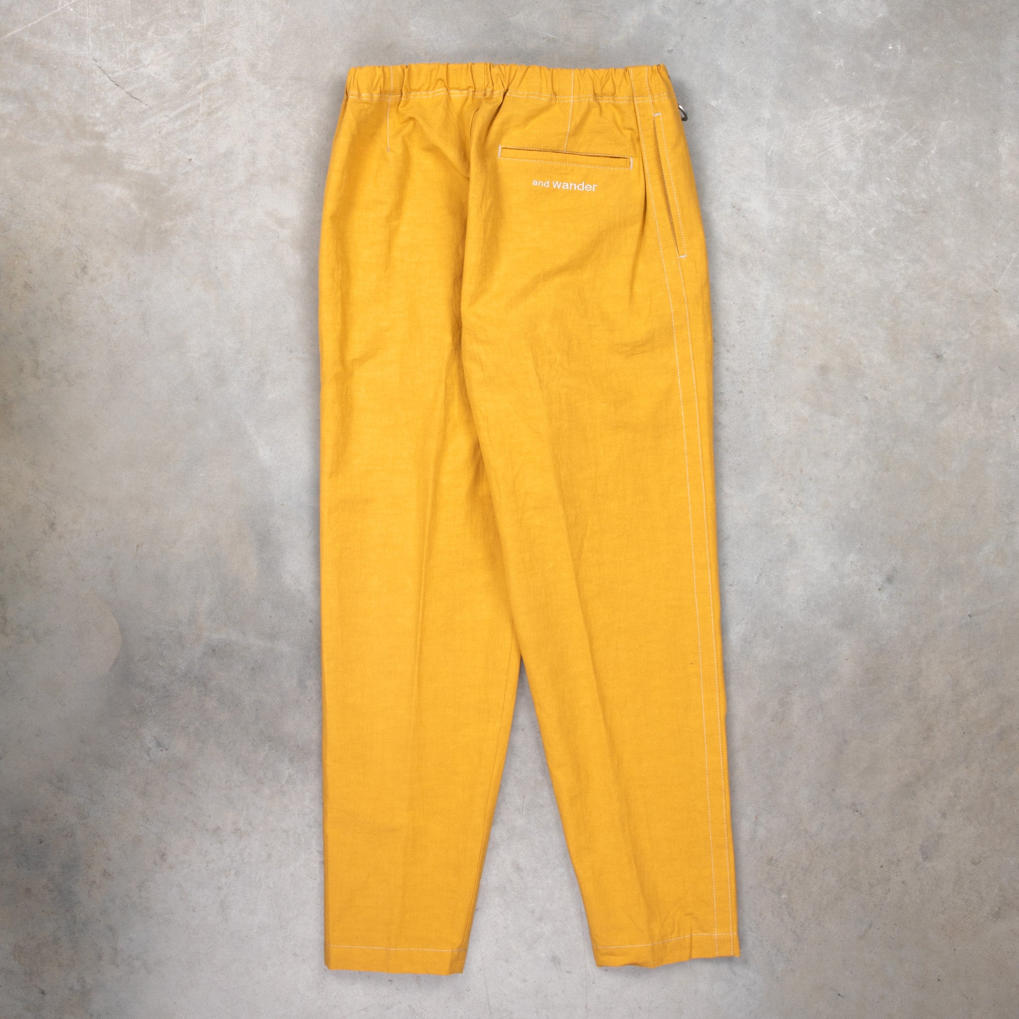 トップス and wander LINEN COOLMAX LONG PULLOVER And Wander Linen Drawstring Pants Yellow – Frans Boone Store