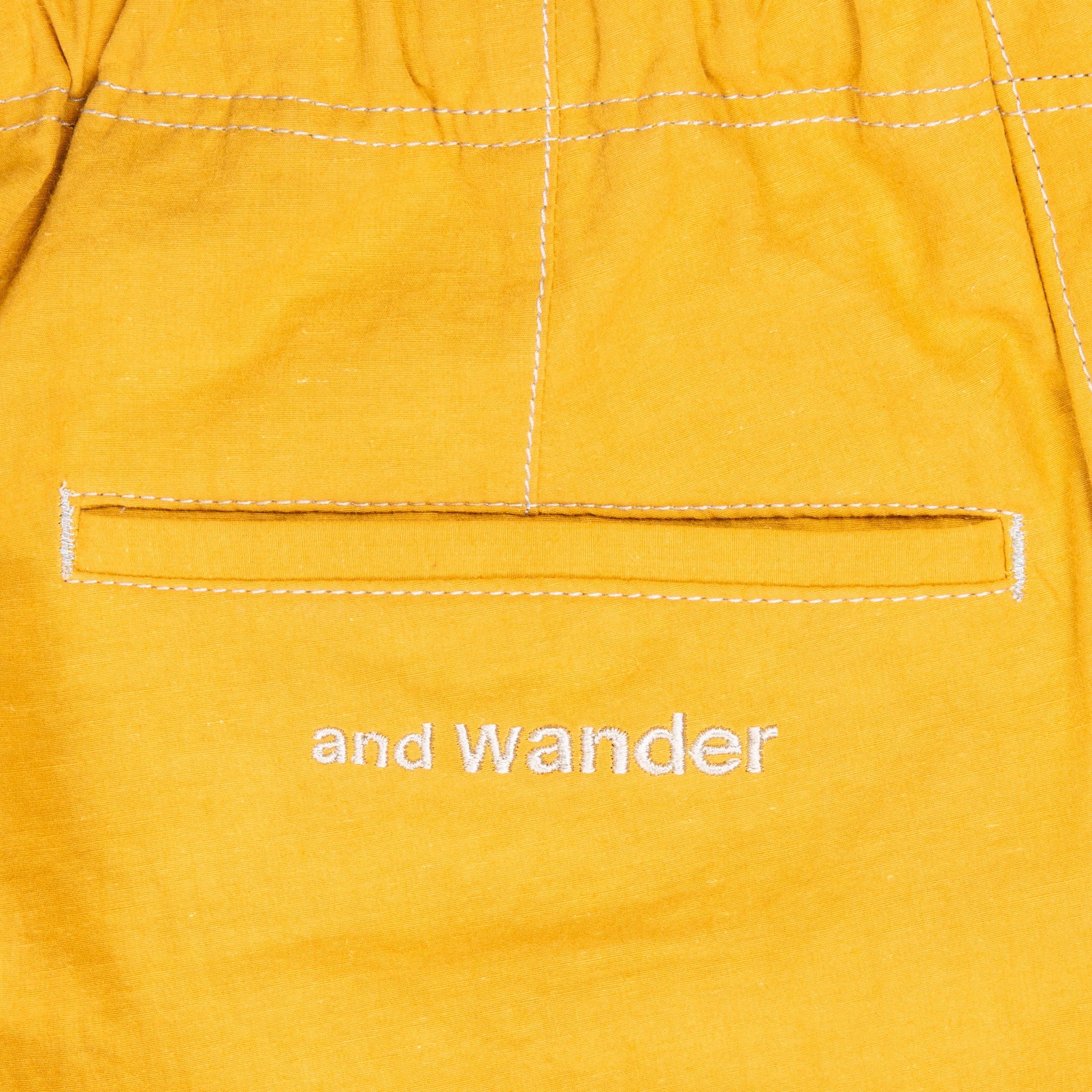 And Wander Linen Drawstring Pants Yellow – Frans Boone Store