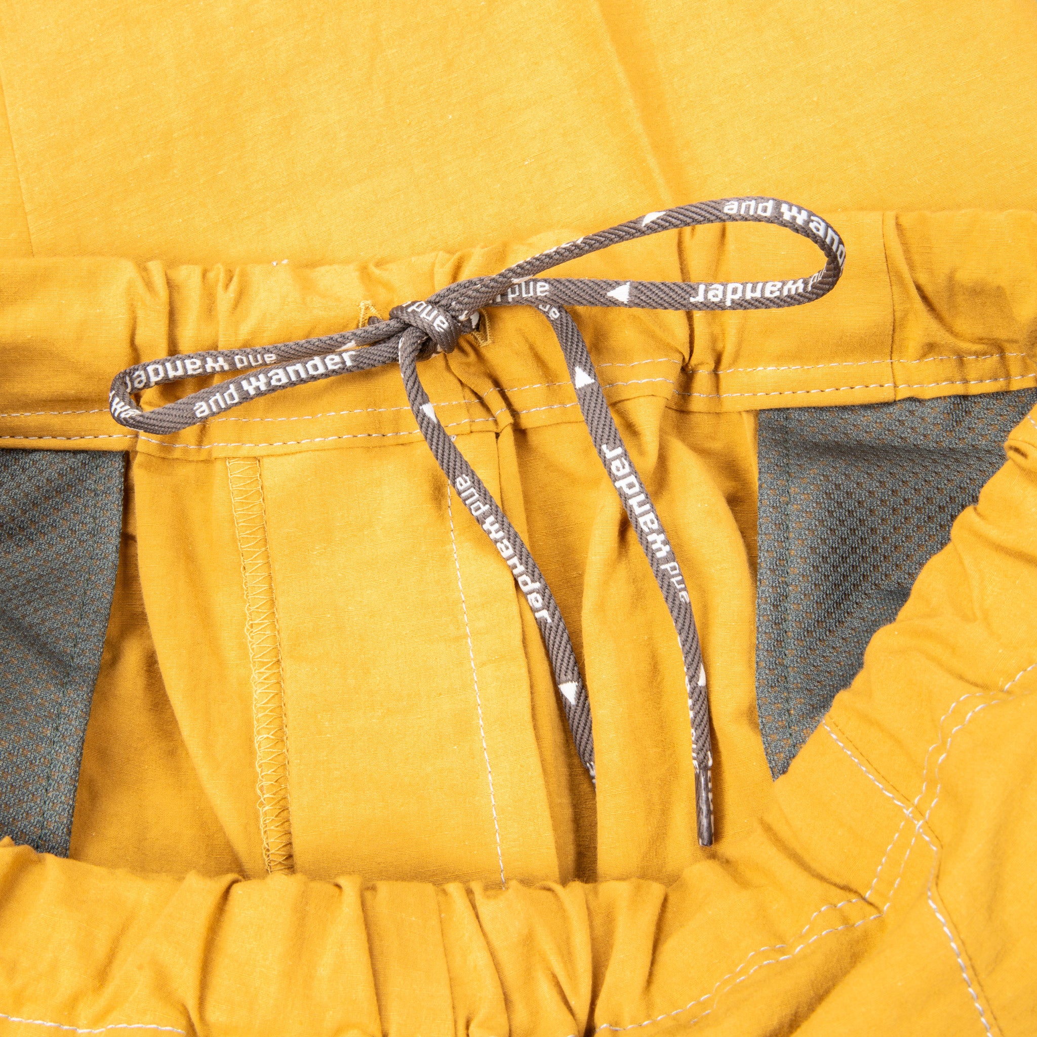 And Wander Linen Drawstring Pants Yellow