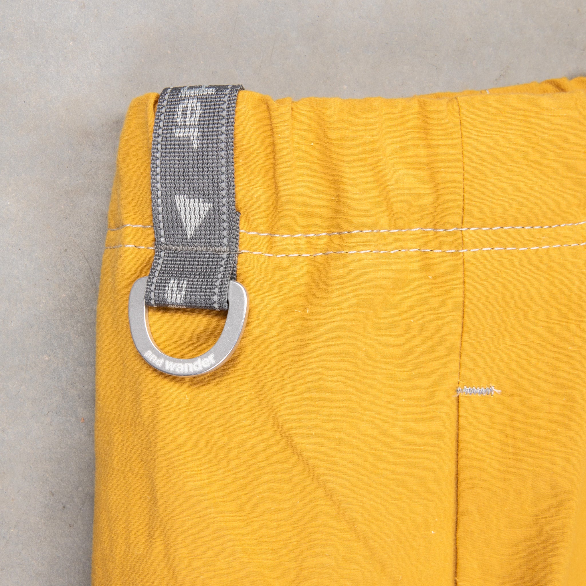 And Wander Linen Drawstring Pants Yellow