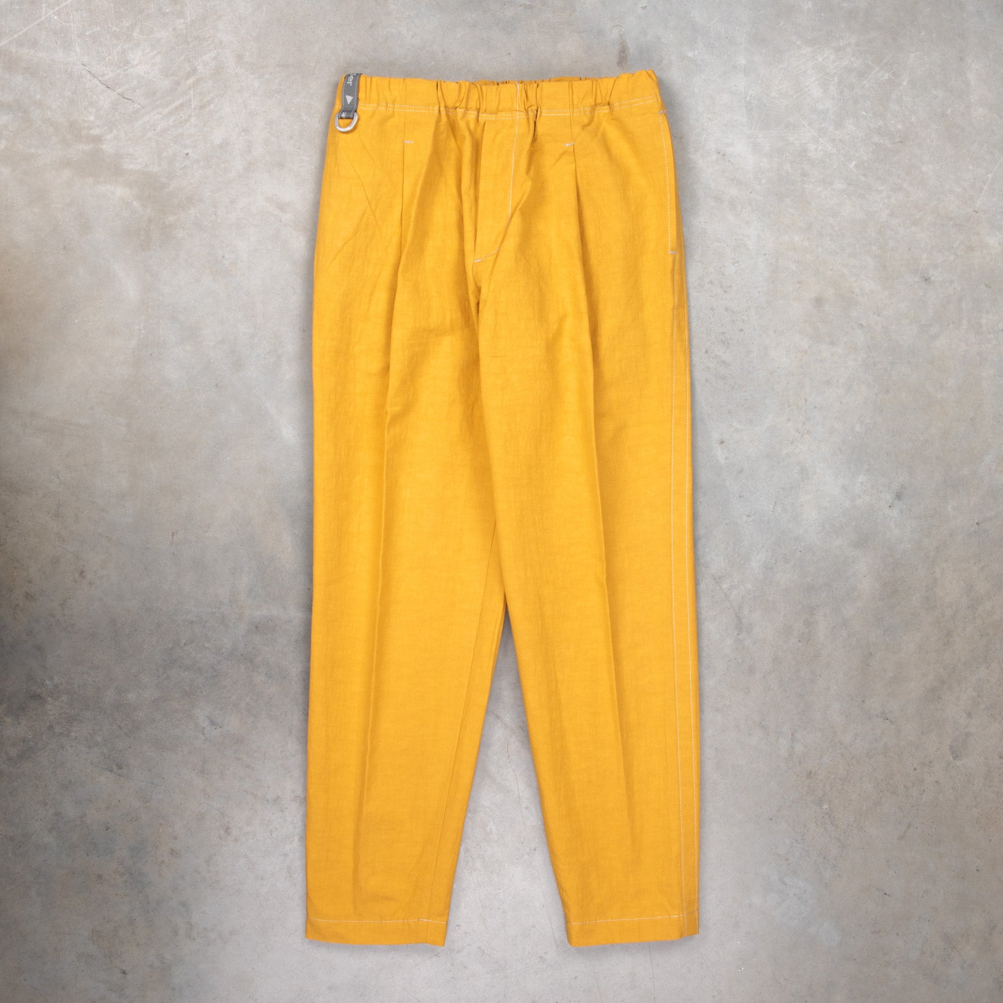 And Wander Linen Drawstring Pants Yellow