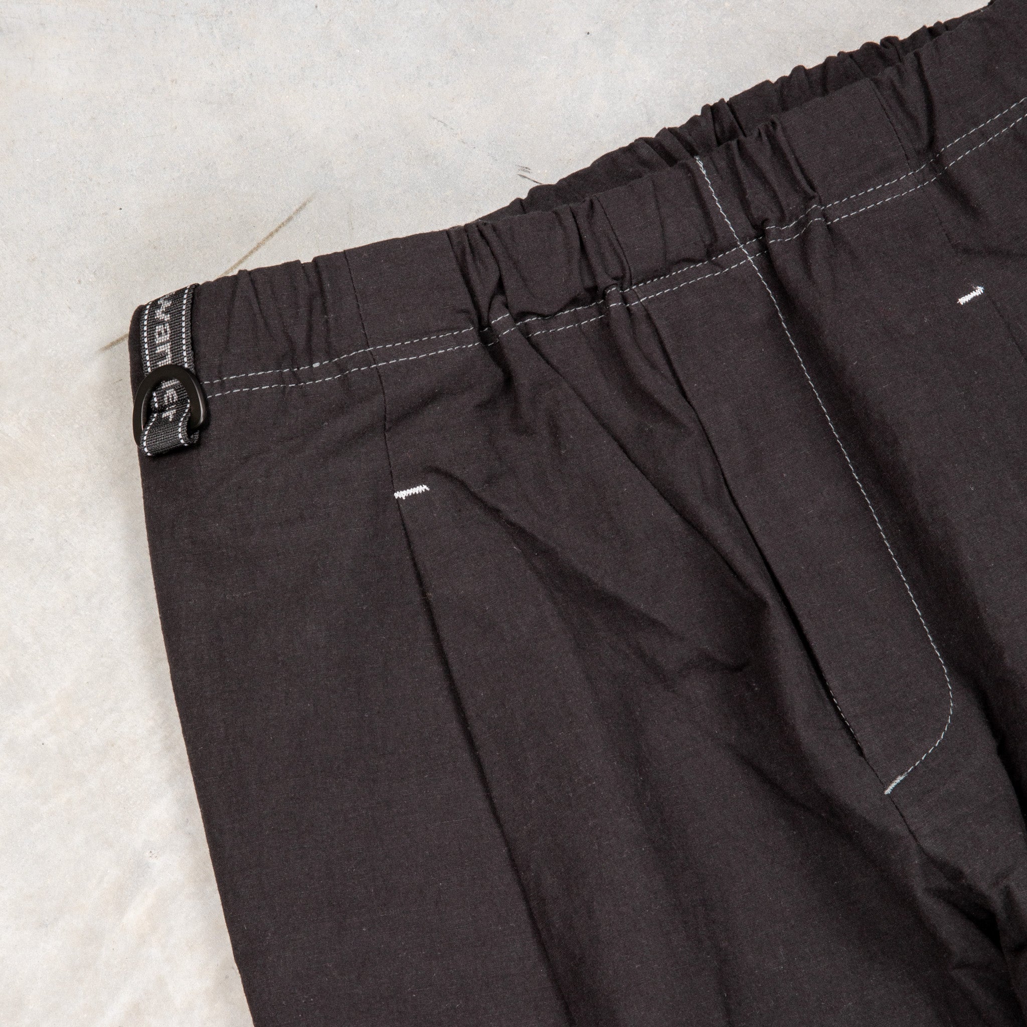 And Wander Linen Drawstring Pants Black