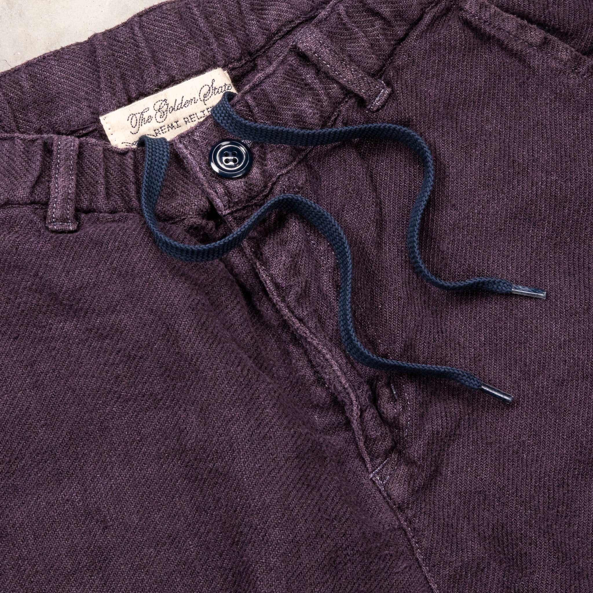 Remi Relief Linen Twill Easy Shorts P.Navy