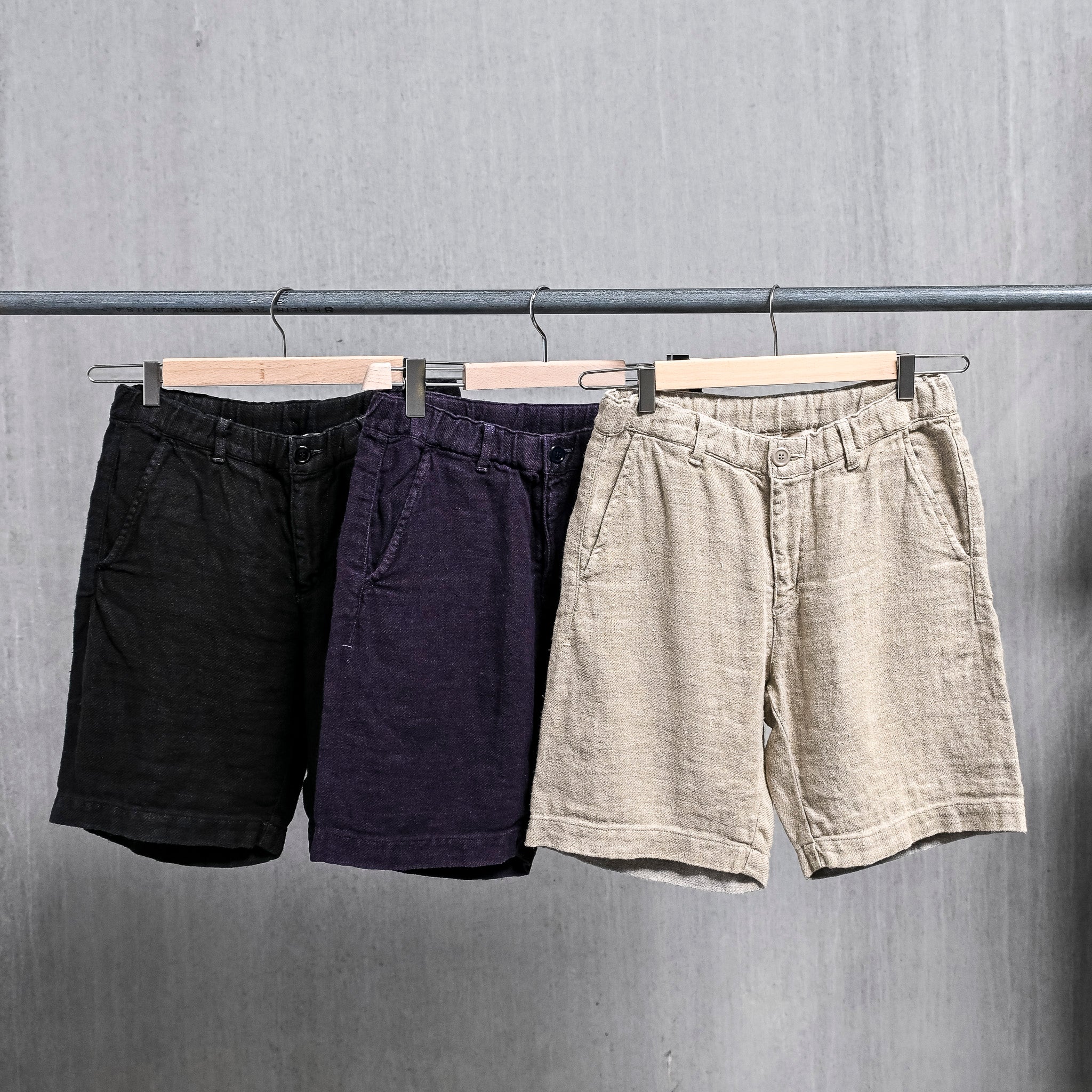 Remi Relief Linen Twill Easy Shorts P.Navy