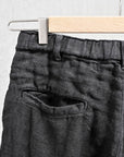 Remi Relief Linen Twill Easy Shorts Black