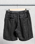 Remi Relief Linen Twill Easy Shorts Black