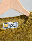 Laurence J. Smith Super Soft Seamless Crew Neck Pullover Asparagus