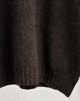 Laurence J. Smith Super Soft Seamless Crew Neck Pullover Dark Oak